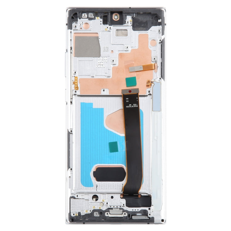 For Samsung Galaxy Note20 Ultra 4G Original Super AMOLED LCD Screen Digitizer Full Assembly With Frame (Silver) - LCD Screen by buy2fix | Online Shopping UK | buy2fix