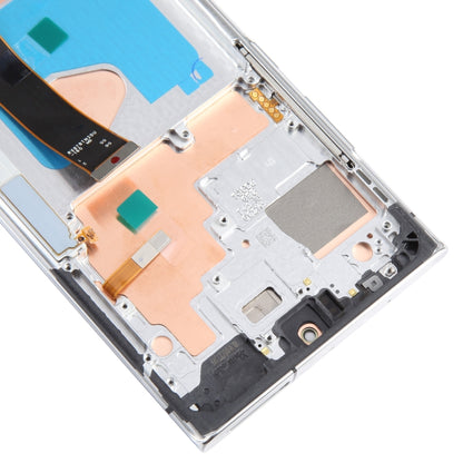 For Samsung Galaxy Note20 Ultra 4G Original Super AMOLED LCD Screen Digitizer Full Assembly With Frame (Silver) - LCD Screen by buy2fix | Online Shopping UK | buy2fix