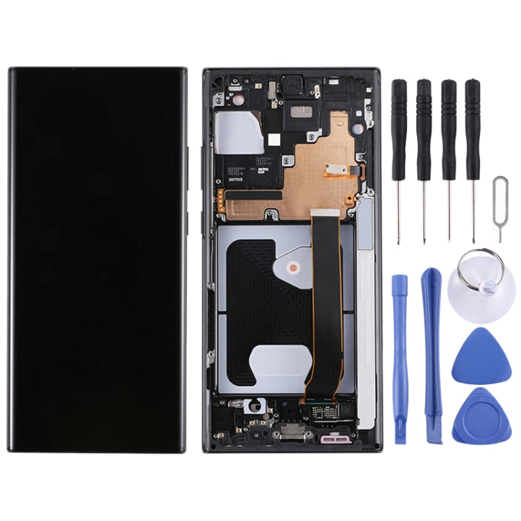 For Samsung Galaxy Note20 Ultra 4G Original Super AMOLED LCD Screen Digitizer Full Assembly With Frame(Black) - LCD Screen by buy2fix | Online Shopping UK | buy2fix