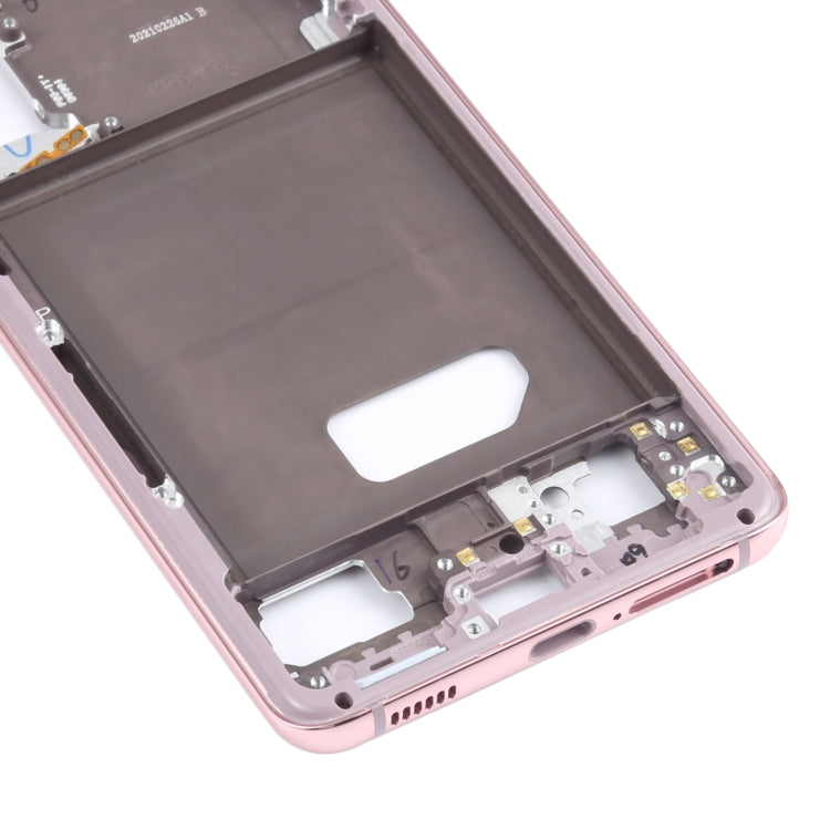 For Samsung Galaxy S21  Middle Frame Bezel Plate (Pink) - Frame Bezel Plate by buy2fix | Online Shopping UK | buy2fix