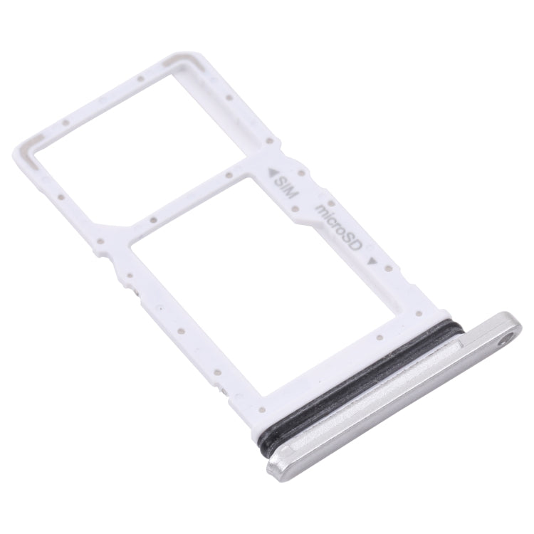 For Samsung Galaxy Tab A7 10.4 (2020) SM-T505 SIM Card Tray + Micro SD Card Tray (White) - Card Tray by buy2fix | Online Shopping UK | buy2fix