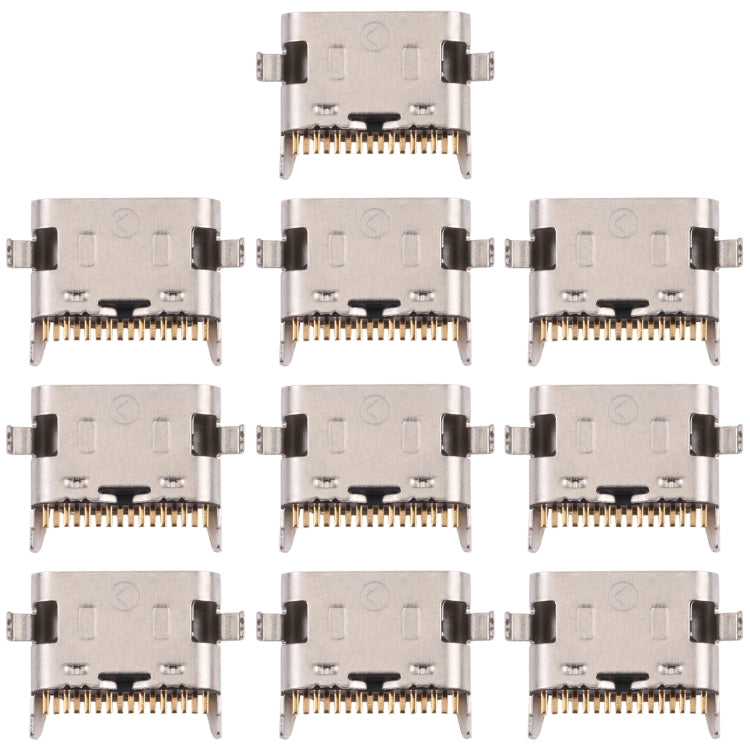 10pcs Charging Port Connector for Samsung Galaxy A22 5G SM-A226B, SM-A226B/DS, SM-A226B/DSN - Tail Connector by buy2fix | Online Shopping UK | buy2fix