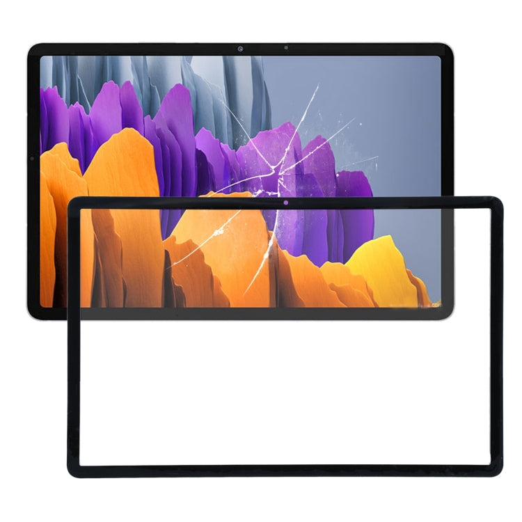 For Samsung Galaxy Tab S7 SM-T870  Front Screen Outer Glass Lens with OCA Optically Clear Adhesive (Black) - Outer Glass Lens by buy2fix | Online Shopping UK | buy2fix