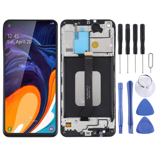 Original LCD Screen for Samsung Galaxy A60 SM-A606 Digitizer Full Assembly with Frame (Black) - LCD Screen by buy2fix | Online Shopping UK | buy2fix
