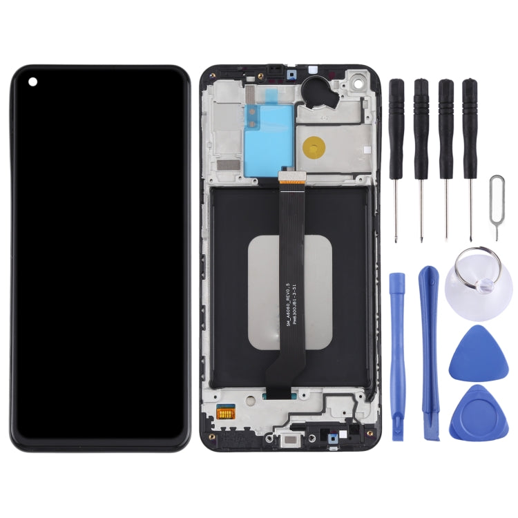 Original LCD Screen for Samsung Galaxy A60 SM-A606 Digitizer Full Assembly with Frame (Black) - LCD Screen by buy2fix | Online Shopping UK | buy2fix