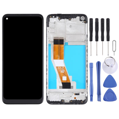 Original LCD Screen for Samsung Galaxy M11 SM-M115 Digitizer Full Assembly with Frame (Black) - LCD Screen by buy2fix | Online Shopping UK | buy2fix