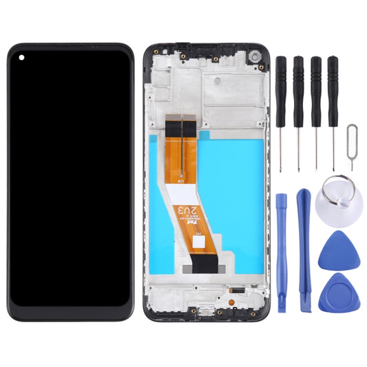 Original LCD Screen for Samsung Galaxy M11 SM-M115 Digitizer Full Assembly with Frame (Black) - LCD Screen by buy2fix | Online Shopping UK | buy2fix