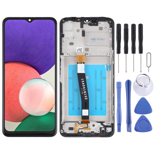 Original LCD Screen for Samsung Galaxy A22 5G SM-A226 Digitizer Full Assembly with Frame (Black) - LCD Screen by buy2fix | Online Shopping UK | buy2fix