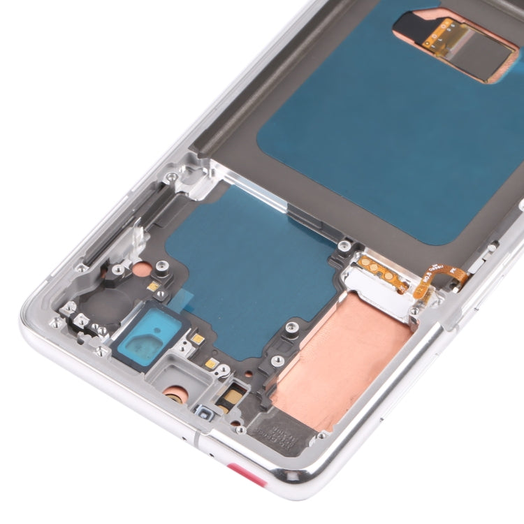 Original Super AMOLED LCD Screen For Samsung Galaxy S21 4G/S21 5G SM-G990 SM-G991 Digitizer Full Assembly with Frame (Silver) - LCD Screen by buy2fix | Online Shopping UK | buy2fix