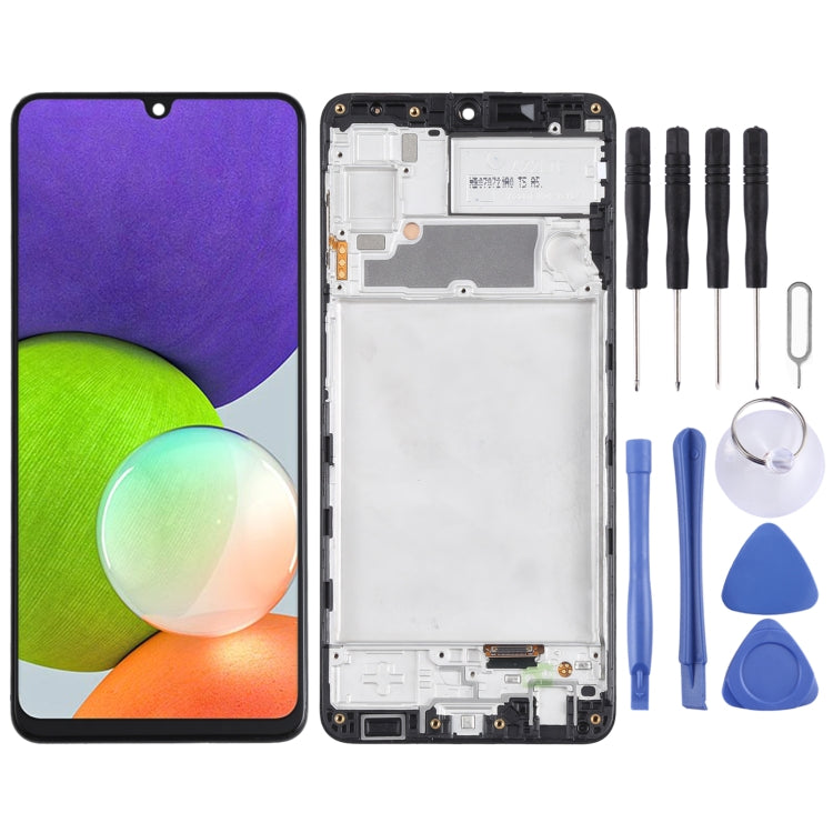 incell LCD Screen for Samsung Galaxy A22 4G Digitizer Full Assembly with Frame (Black) - LCD Screen by buy2fix | Online Shopping UK | buy2fix
