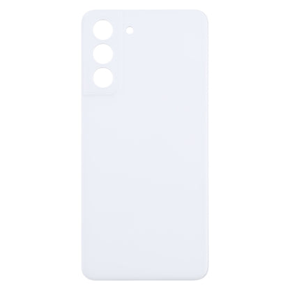 For Samsung Galaxy S21 FE 5G SM-G990B Battery Back Cover (White) - Back Cover by buy2fix | Online Shopping UK | buy2fix