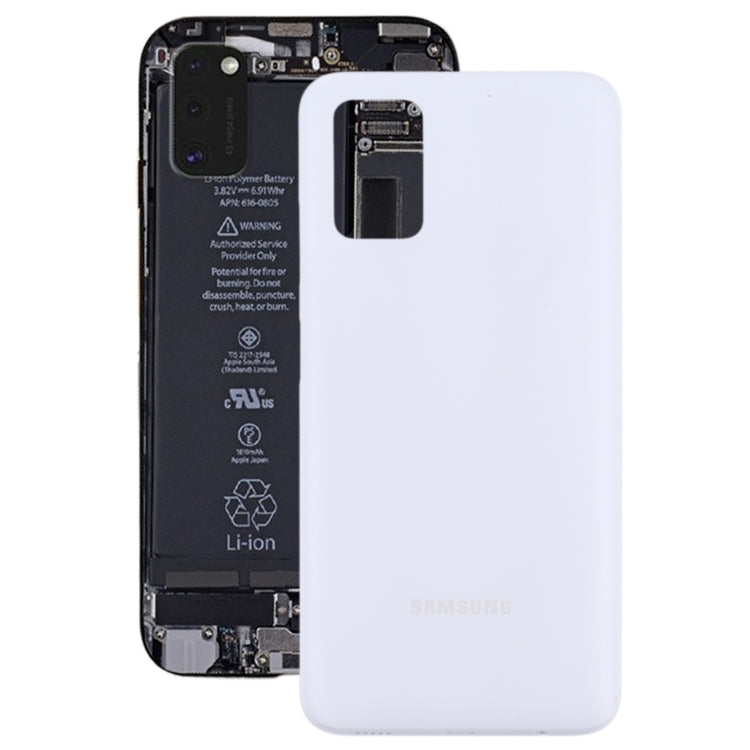 For Samsung Galaxy A03s SM-A037 Battery Back Cover (White) - Back Cover by buy2fix | Online Shopping UK | buy2fix