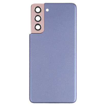 For Samsung Galaxy S21 5G Battery Back Cover with Camera Lens Cover (Purple) - Back Cover by buy2fix | Online Shopping UK | buy2fix