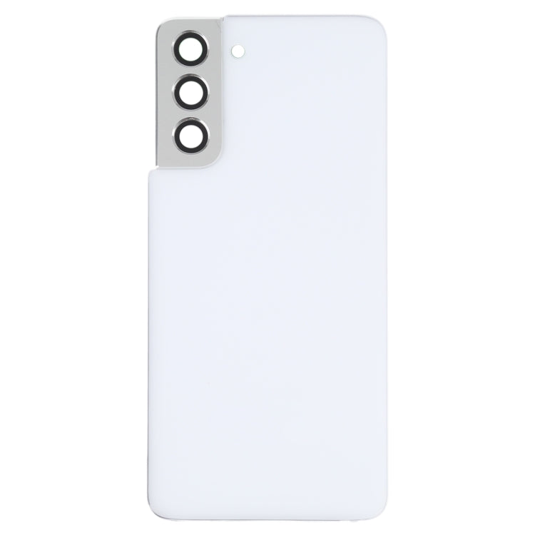 For Samsung Galaxy S21 5G Battery Back Cover with Camera Lens Cover (White) - Back Cover by buy2fix | Online Shopping UK | buy2fix