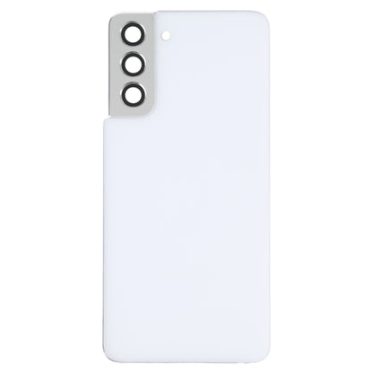 For Samsung Galaxy S21 5G Battery Back Cover with Camera Lens Cover (White) - Back Cover by buy2fix | Online Shopping UK | buy2fix
