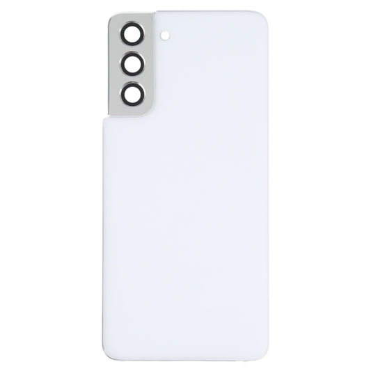 For Samsung Galaxy S21 5G Battery Back Cover with Camera Lens Cover (White) - Back Cover by buy2fix | Online Shopping UK | buy2fix
