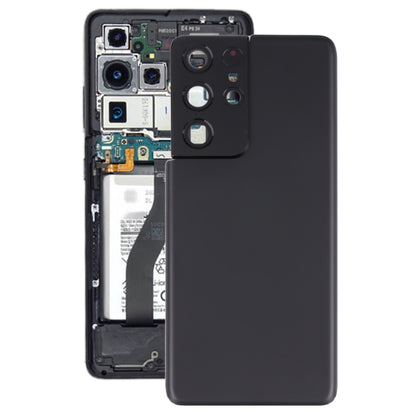 For Samsung Galaxy S21 Ultra 5G Battery Back Cover with Camera Lens Cover (Black) - Back Cover by buy2fix | Online Shopping UK | buy2fix