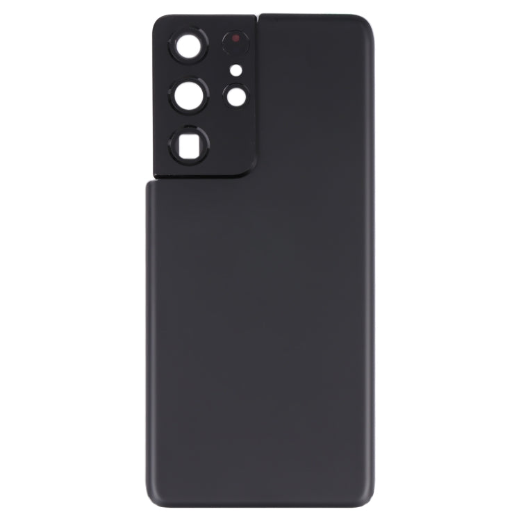 For Samsung Galaxy S21 Ultra 5G Battery Back Cover with Camera Lens Cover (Black) - Back Cover by buy2fix | Online Shopping UK | buy2fix
