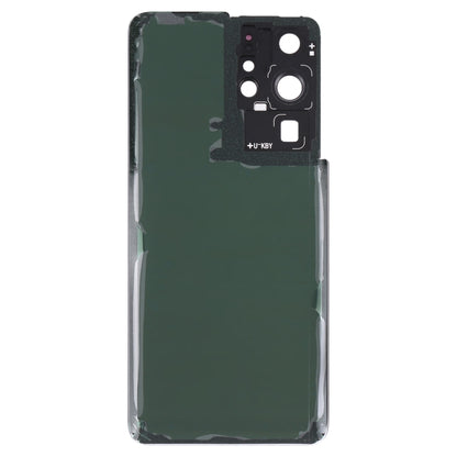 For Samsung Galaxy S21 Ultra 5G Battery Back Cover with Camera Lens Cover (Black) - Back Cover by buy2fix | Online Shopping UK | buy2fix