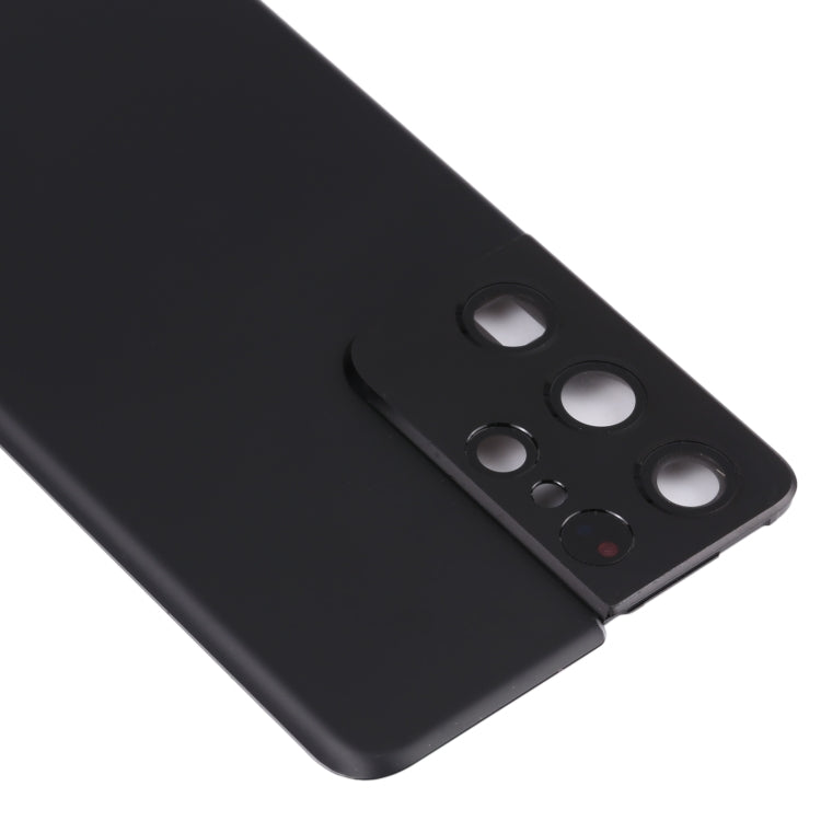 For Samsung Galaxy S21 Ultra 5G Battery Back Cover with Camera Lens Cover (Black) - Back Cover by buy2fix | Online Shopping UK | buy2fix