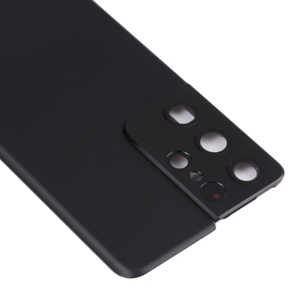 For Samsung Galaxy S21 Ultra 5G Battery Back Cover with Camera Lens Cover (Black) - Back Cover by buy2fix | Online Shopping UK | buy2fix
