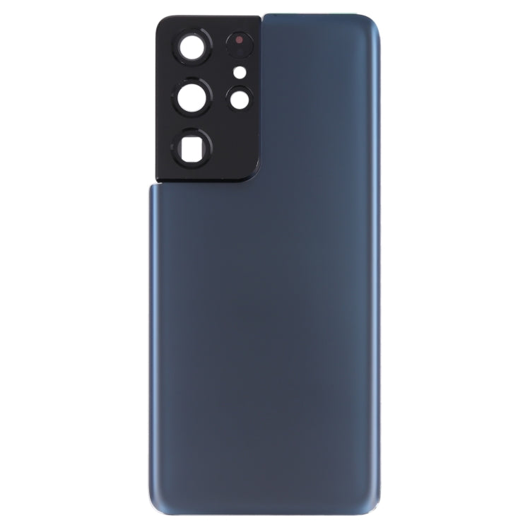 For Samsung Galaxy S21 Ultra 5G Battery Back Cover with Camera Lens Cover (Blue) - Back Cover by buy2fix | Online Shopping UK | buy2fix