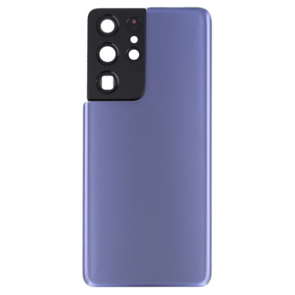For Samsung Galaxy S21 Ultra 5G Battery Back Cover with Camera Lens Cover (Purple) - Back Cover by buy2fix | Online Shopping UK | buy2fix
