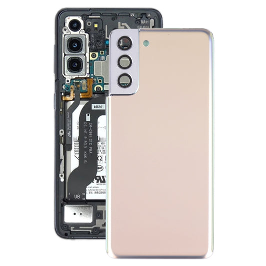 For Samsung Galaxy S21+ 5G Battery Back Cover with Camera Lens Cover (Gold) - Back Cover by buy2fix | Online Shopping UK | buy2fix