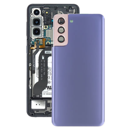 For Samsung Galaxy S21+ 5G Battery Back Cover with Camera Lens Cover (Purple) - Back Cover by buy2fix | Online Shopping UK | buy2fix