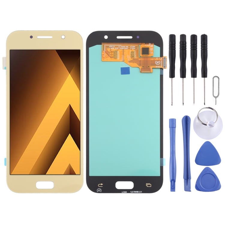 OLED LCD Screen for Samsung Galaxy A5 (2017) SM-A520 With Digitizer Full Assembly (Gold) - LCD Screen by buy2fix | Online Shopping UK | buy2fix