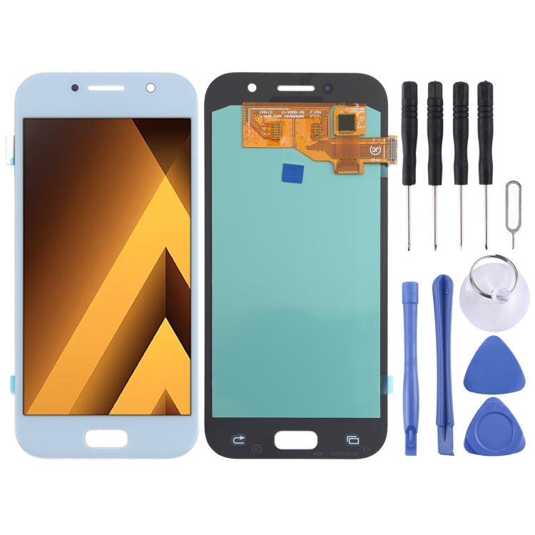 OLED LCD Screen for Samsung Galaxy A5 (2017) SM-A520 With Digitizer Full Assembly (Blue) - LCD Screen by buy2fix | Online Shopping UK | buy2fix