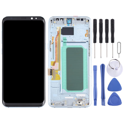 OLED LCD Screen for Samsung Galaxy S8+ SM-G955 With Digitizer Full Assembly with Frame (Blue) - LCD Screen by buy2fix | Online Shopping UK | buy2fix