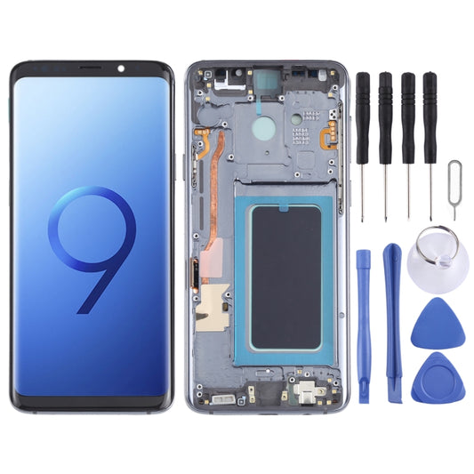 OLED LCD Screen for Samsung Galaxy S9+ SM-G965 Digitizer Full Assembly with Frame (Grey) - LCD Screen by buy2fix | Online Shopping UK | buy2fix