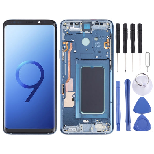 OLED LCD Screen for Samsung Galaxy S9+ SM-G965 Digitizer Full Assembly with Frame (Blue) - LCD Screen by buy2fix | Online Shopping UK | buy2fix