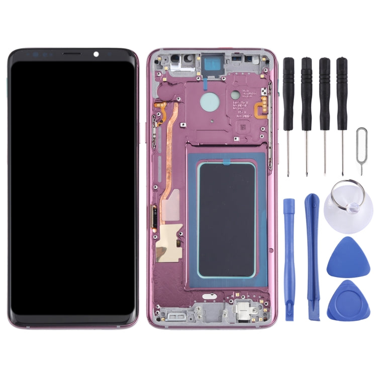 OLED LCD Screen for Samsung Galaxy S9+ SM-G965 Digitizer Full Assembly with Frame (Purple) - LCD Screen by buy2fix | Online Shopping UK | buy2fix