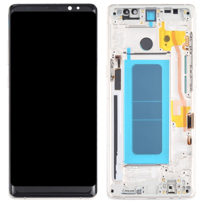 OLED LCD Screen for Samsung Galaxy Note 8 SM-N950 Digitizer Full Assembly with Frame (Gold) - LCD Screen by buy2fix | Online Shopping UK | buy2fix