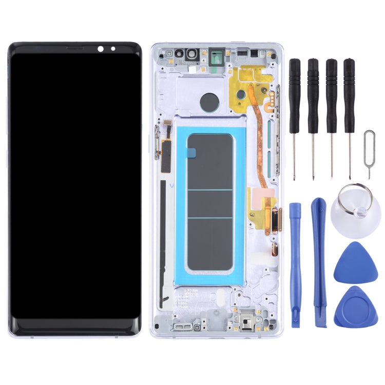 OLED LCD Screen for Samsung Galaxy Note 8 SM-N950 Digitizer Full Assembly with Frame (Purple) - LCD Screen by buy2fix | Online Shopping UK | buy2fix