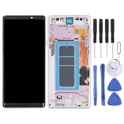 OLED LCD Screen for Samsung Galaxy Note9 SM-N960 Digitizer Full Assembly with Frame (Purple) - LCD Screen by buy2fix | Online Shopping UK | buy2fix