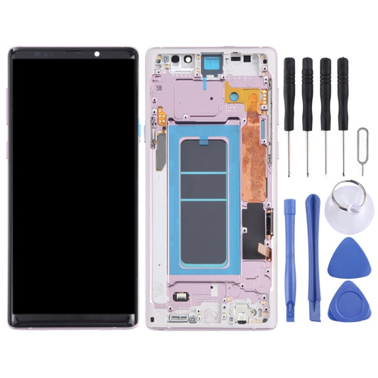 OLED LCD Screen for Samsung Galaxy Note9 SM-N960 Digitizer Full Assembly with Frame (Purple) - LCD Screen by buy2fix | Online Shopping UK | buy2fix
