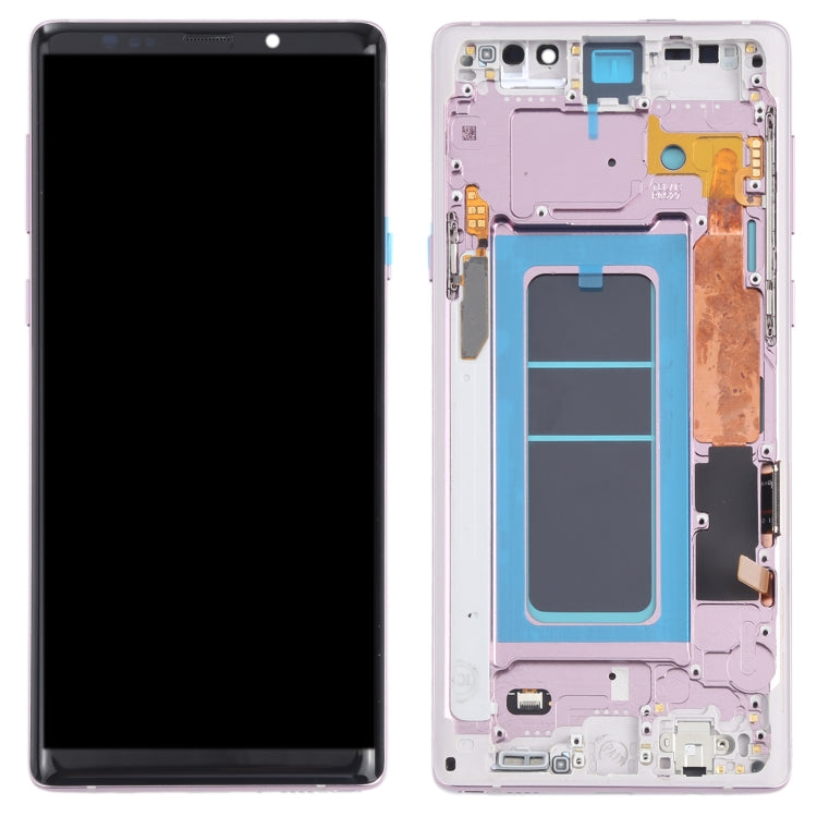 OLED LCD Screen for Samsung Galaxy Note9 SM-N960 Digitizer Full Assembly with Frame (Purple) - LCD Screen by buy2fix | Online Shopping UK | buy2fix