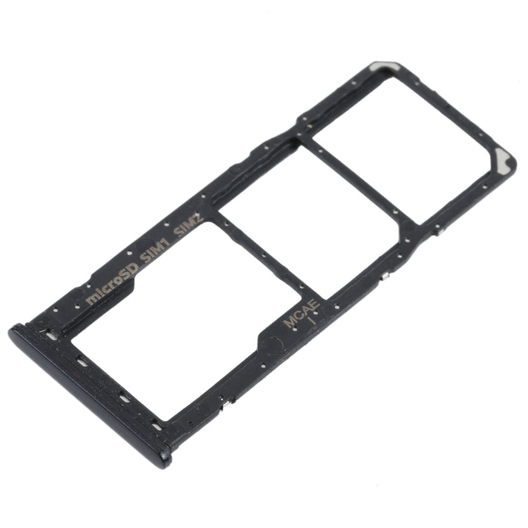 For Samsung Galaxy M21 SM-M215 SIM Card Tray + SIM Card Tray + Micro SD Card Tray (Black) - Card Tray by buy2fix | Online Shopping UK | buy2fix