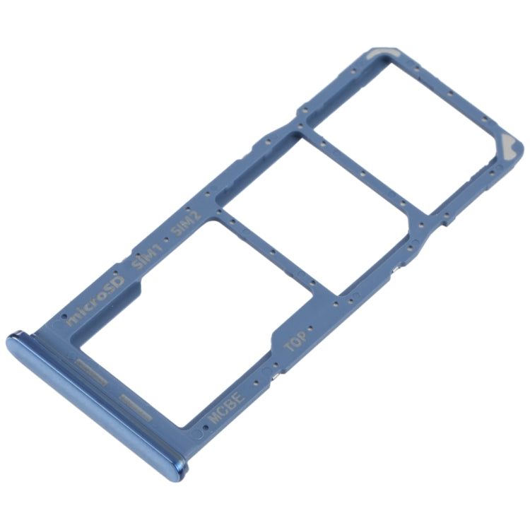 For Samsung Galaxy M32 SM-M325 SIM Card Tray + SIM Card Tray + Micro SD Card Tray (Blue) - Card Tray by buy2fix | Online Shopping UK | buy2fix