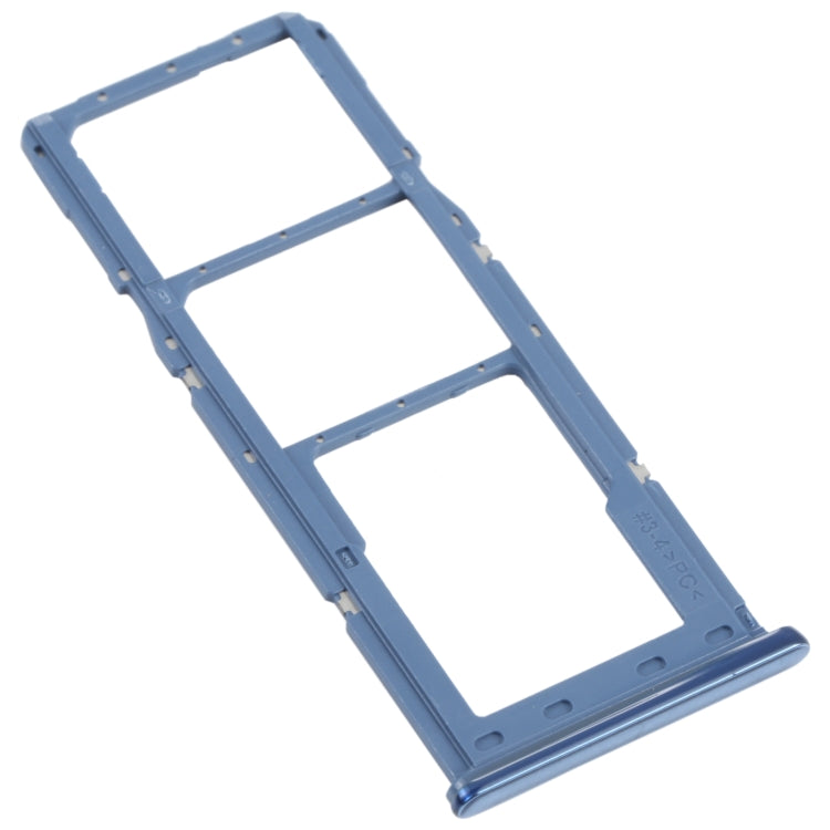 For Samsung Galaxy M32 SM-M325 SIM Card Tray + SIM Card Tray + Micro SD Card Tray (Blue) - Card Tray by buy2fix | Online Shopping UK | buy2fix