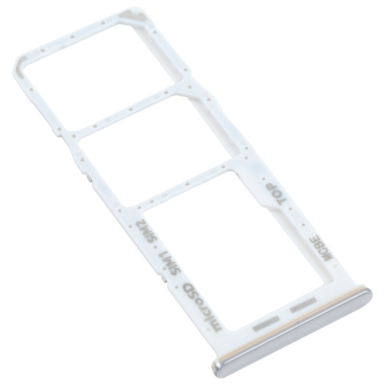 For Samsung Galaxy M32 SM-M325 SIM Card Tray + SIM Card Tray + Micro SD Card Tray (Silver) - Card Tray by buy2fix | Online Shopping UK | buy2fix