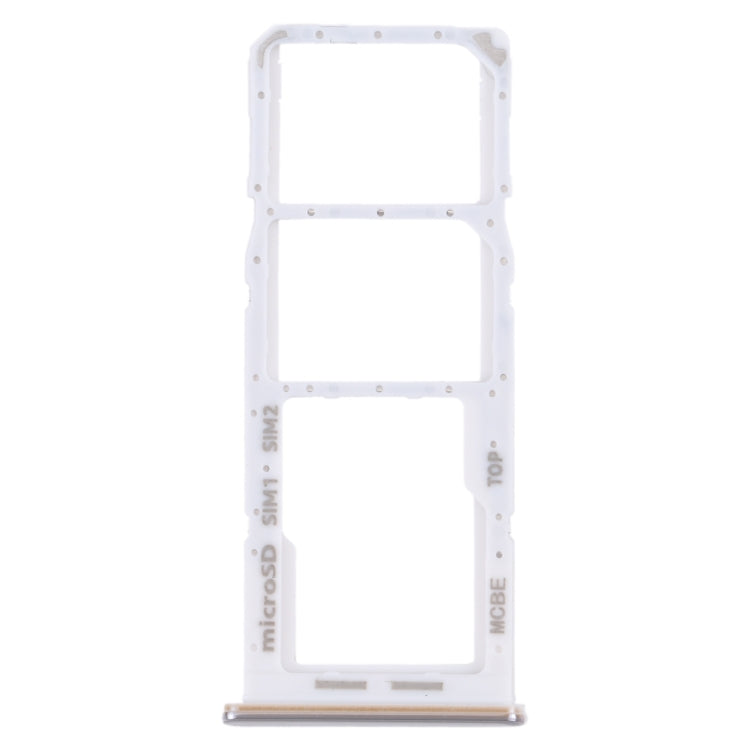 For Samsung Galaxy M32 5G SM-M326B Original SIM Card Tray + SIM Card Tray + Micro SD card tray (White) - Card Tray by buy2fix | Online Shopping UK | buy2fix