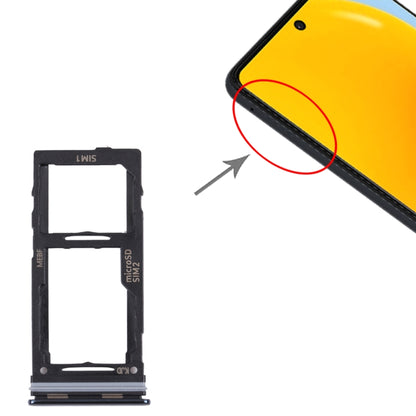 For Samsung Galaxy M52 5G SM-M526B Original SIM Card Tray + SIM Card Tray / Micro SD card tray (Black) - Card Tray by buy2fix | Online Shopping UK | buy2fix