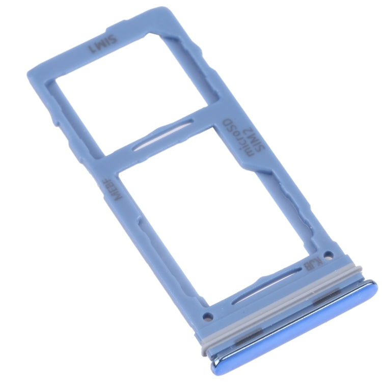 For Samsung Galaxy M52 5G SM-M526B Original SIM Card Tray + SIM Card Tray / Micro SD card tray (Blue) - Card Tray by buy2fix | Online Shopping UK | buy2fix