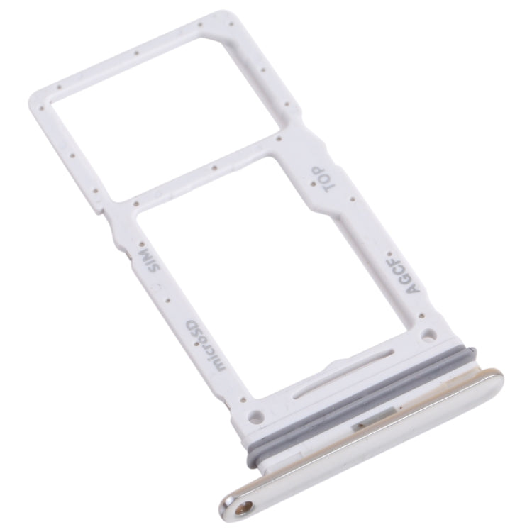 For Samsung Galaxy A73 5G SM-A736B Original SIM Card Tray + SIM Card Tray / Micro SD Card Tray (White) - Card Tray by buy2fix | Online Shopping UK | buy2fix