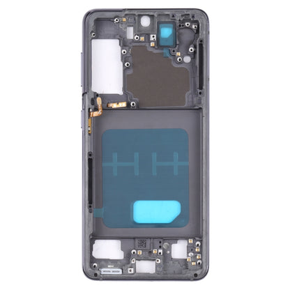 For Samsung Galaxy S21 5G SM-G991B Middle Frame Bezel Plate (Black) - Frame Bezel Plate by buy2fix | Online Shopping UK | buy2fix