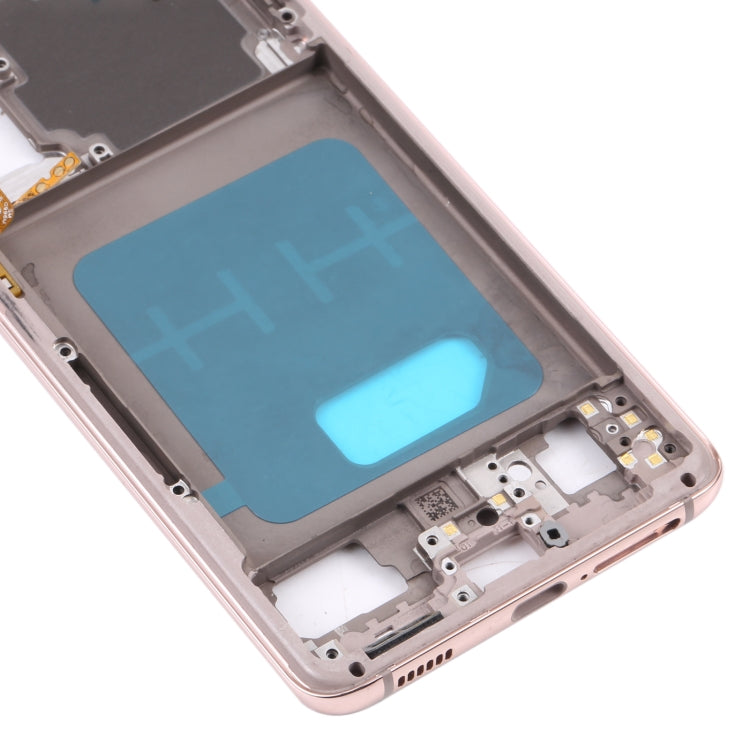 For Samsung Galaxy S21 5G SM-G991B Middle Frame Bezel Plate (Gold) - Frame Bezel Plate by buy2fix | Online Shopping UK | buy2fix